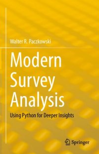 cover of the book Modern Survey Analysis. Using Python for Deeper Insights