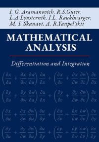 cover of the book Mathematical Analysis: Differentiation and Integration