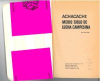 cover of the book Achacachi (Omasuyos, La Paz): medio siglo de lucha campesina