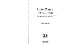 cover of the book Urdu Poetry, 1935-1970: The Progressive Episode