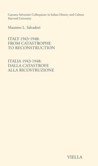 cover of the book Italy 1943-1948: From catastrophe to reconstruction