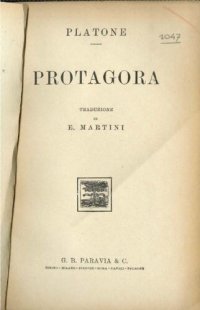 cover of the book Protagora