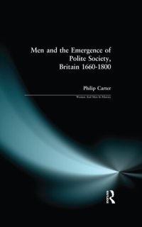 cover of the book Men and the Emergence of Polite Society, 1660-1800