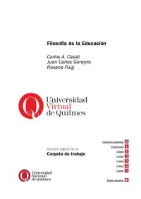 cover of the book Filosofía de la educación