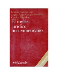 cover of the book El inglés jurídico norteamericano