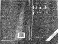 cover of the book El inglés jurídico: Textos y documentos