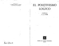 cover of the book El Positivismo Lógico