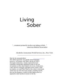 cover of the book Living Sober - Alternative Edition