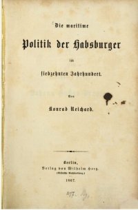 cover of the book Die maritime Politik der Habsburger im siebzehnten Jahrhundert
