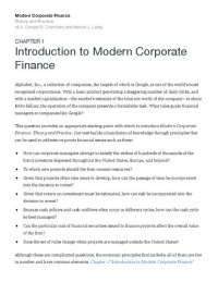 cover of the book Modern Corporate Finance: Theory and Practice