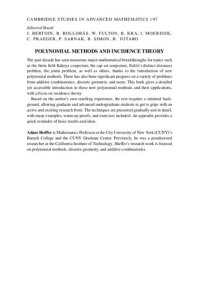 cover of the book Polynomial Methods and Incidence Theory