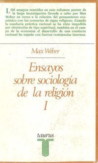 cover of the book Ensayos sobre sociología de la religión (Vol. 1)