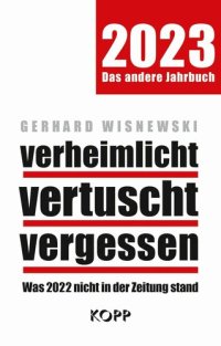 cover of the book verheimlicht - vertuscht - vergessen 2023