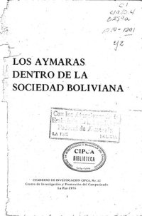 cover of the book Los aymaras dentro de la sociedad boliviana