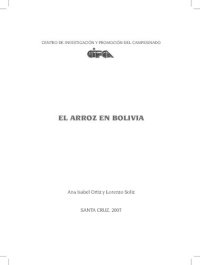 cover of the book El arroz en Bolivia