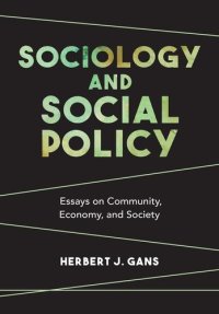 cover of the book Sociology and Social Policy