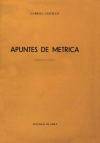 cover of the book Apuntes de métrica