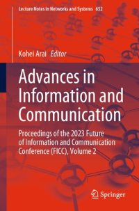 cover of the book Advances in Information and Communication: Proceedings of the 2023 Future of Information and Communication Conference (FICC), Volume 2