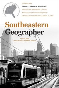 cover of the book Southeastern Geographer: Economic Geography in the South, Spring 2011