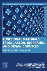 cover of the book Functional Materials from Carbon, Inorganic, and Organic Sources: Methods and Advances