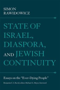 cover of the book State of Israel, Diaspora, and Jewish Continuity