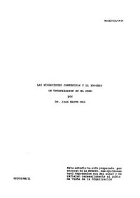 cover of the book Las migraciones campesinas y el proceso de urbanización en el Perú