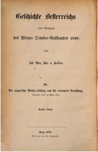 cover of the book Der ungarische Winter-Feldzug und die oktroyierte Verfassung. Dezember 1848 bis März 1849