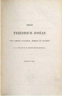 cover of the book Prinz Friedrich Josias von Coburg-Saalfeld, Herzog von Sachsen, K. K. und des Heiligen Römischen Reiches Feldmarschall / 1790-1794