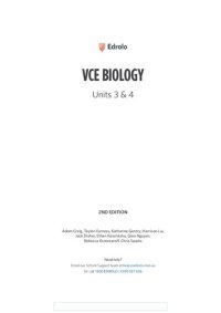 cover of the book Edrolo VCE Biology Units 3 & 4