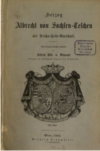 cover of the book Herzog Albrecht von Sachsen-Teschen als Reichs-Feld-Marschall