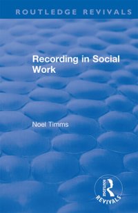 cover of the book Recording in Social Work