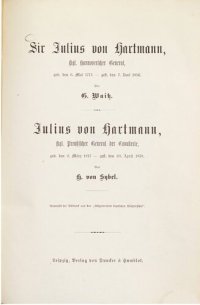 cover of the book Sir Julius von Hartmann, Kgl. Hannoverscher General, geb. den 6. Mai 1774 - gest. den 7. Juni 1856 / Julius von Hartmann, Kgl. Preußischer General der Kavallerie, geb. den 2. März 1817 - gest. den 30. April 1878