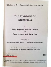 cover of the book The Syndrome of Stuttering