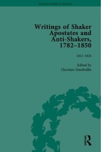 cover of the book Writings of Shaker Apostates and Anti-Shakers, 1782–1850, Volume 2: 1812–1826