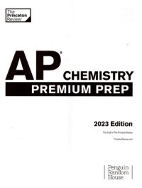 cover of the book Princeton Review AP Chemistry Premium Prep, 2023: 7 Practice Tests + Complete Content Review + Strategies & Techniques (College Test Preparation)