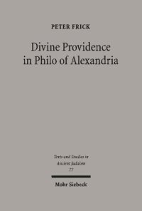 cover of the book Divine Providence in Philo of Alexandria