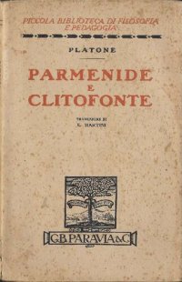 cover of the book Parmenide. Clitofonte