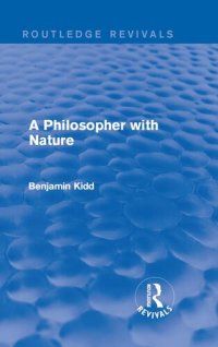 cover of the book A Philosopher with Nature