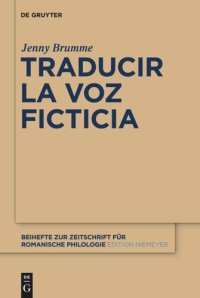 cover of the book Traducir la voz ficticia