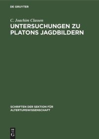 cover of the book Untersuchungen zu Platons Jagdbildern