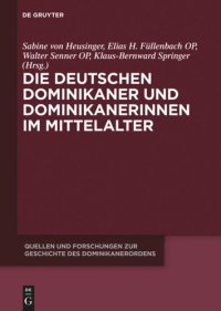 cover of the book Die deutschen Dominikaner und Dominikanerinnen im Mittelalter