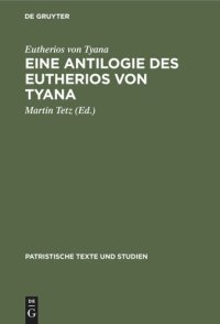 cover of the book Eine Antilogie des Eutherios von Tyana