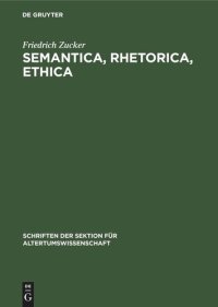 cover of the book Semantica, Rhetorica, Ethica