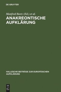 cover of the book Anakreontische Aufklärung