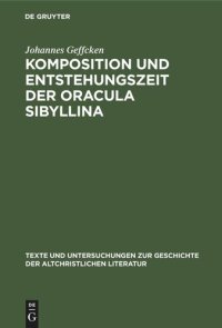 cover of the book Komposition und Entstehungszeit der Oracula Sibyllina