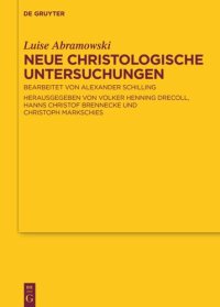 cover of the book Neue Christologische Untersuchungen