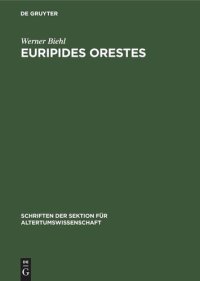 cover of the book Euripides Orestes