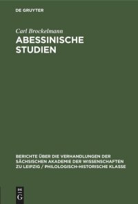 cover of the book Abessinische Studien