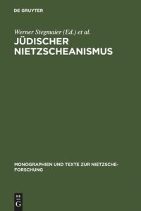 cover of the book Jüdischer Nietzscheanismus