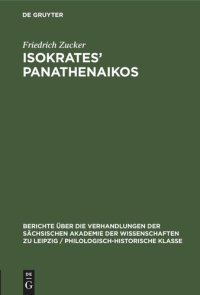 cover of the book Isokrates’ Panathenaikos